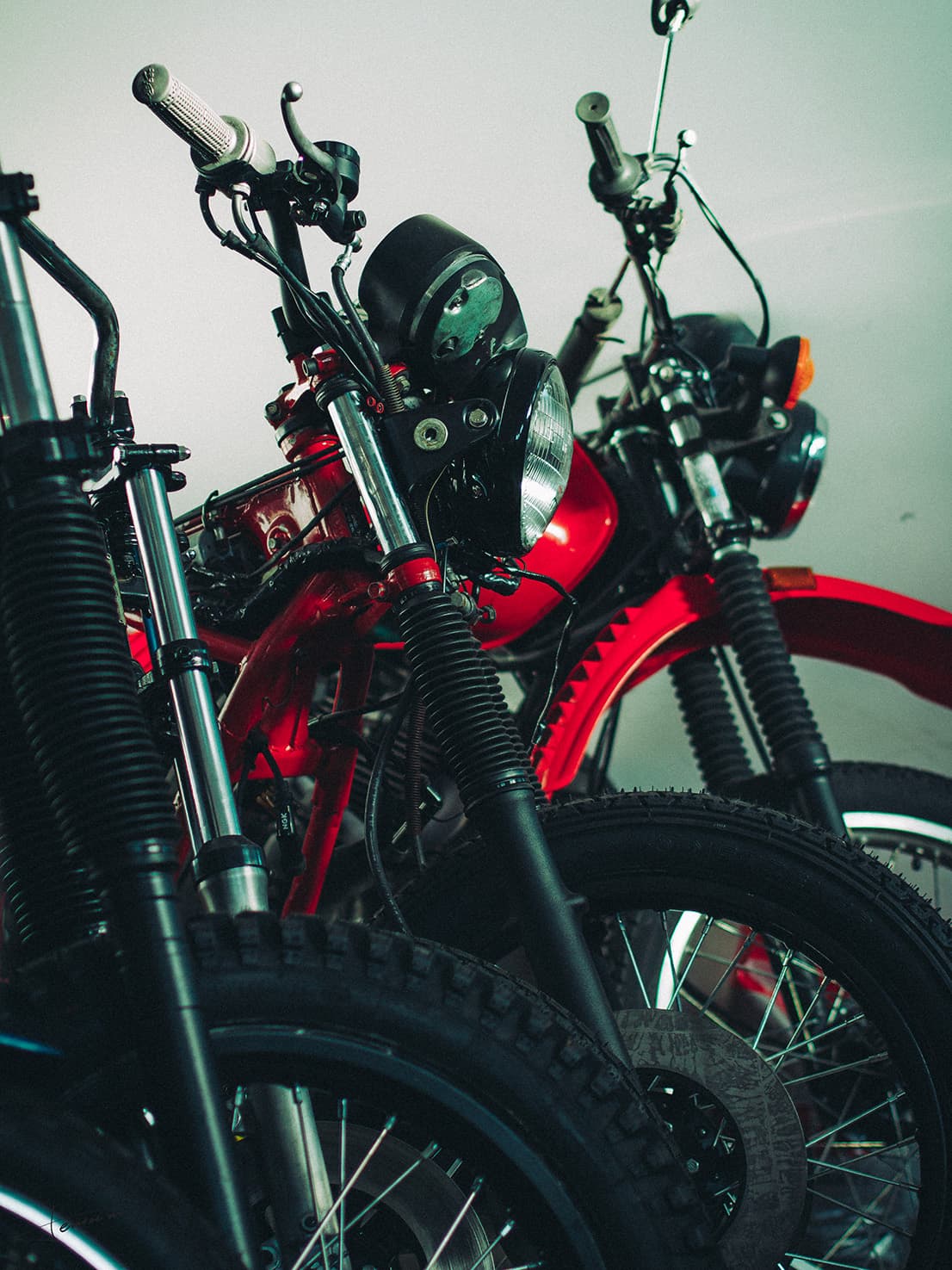 Detaliu motocicletă